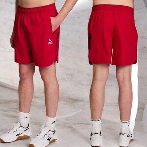 Reebok Men's Bold Red Athletic Shorts